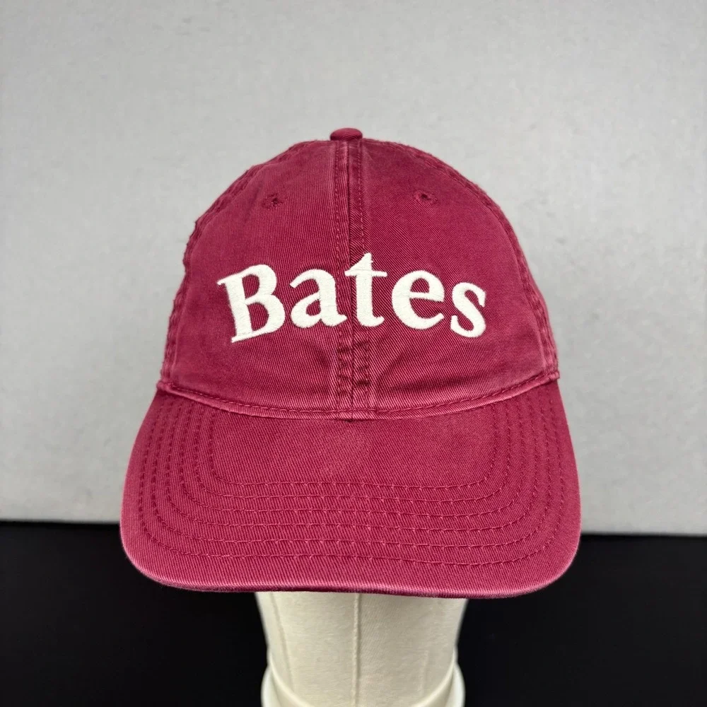 Bates College Legacy Maroon Relaxed Twill Adjustable Baseball Cap Unisex Hat OS